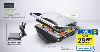 Lidl Graella grill oferta