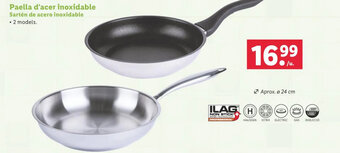 Lidl Paella d'acer inoxidable oferta