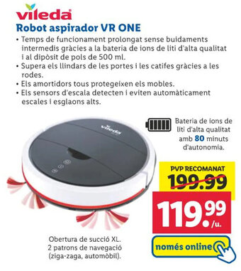 Lidl Robot aspirador VR ONE oferta