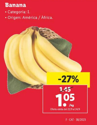 Lidl Banana oferta