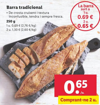 Lidl Barra tradicional oferta