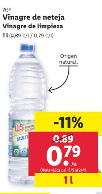 Lidl W5 Vinagre de neteja oferta