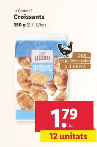 Lidl La Cestera Croissants 350 g oferta