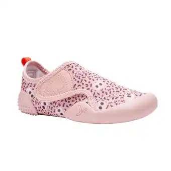 Decathlon Zapatillas bebé antideslizantes primeros pasos domyos 580 rosa tallas 20 al 30 oferta