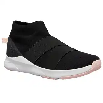 Decathlon Zapatillas de fitness 500 negro correas sin cordones oferta