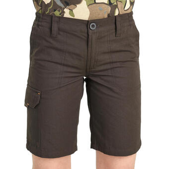 Decathlon Bermudas pantalon corto de caza niño solognac 500 marrón oferta