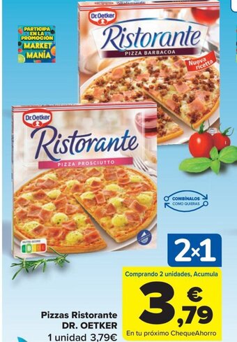 Carrefour Pizzas Ristorante DR. OETKER oferta