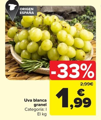Carrefour Uva blanca granel oferta