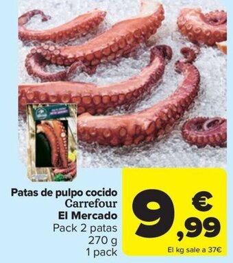 Carrefour Patas de pulpo cocido Carrefour El Mercado oferta