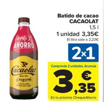 Carrefour Batido de cacao CACAOLAT oferta