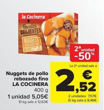 Carrefour Nuggets de pollo rebozado fino LA COCINERA oferta