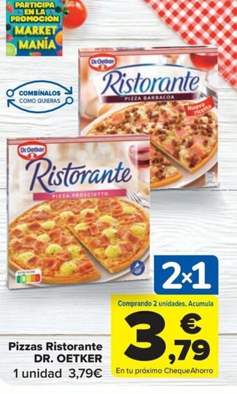 Carrefour Pizzas Ristorante DR. OETKER oferta