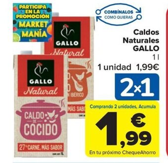 Carrefour Caldos Naturales GALLO oferta