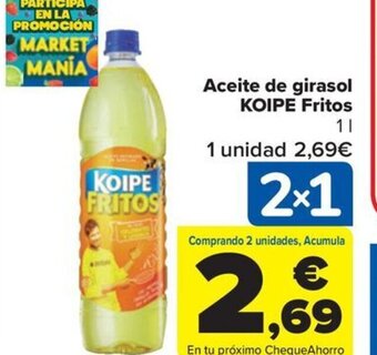 Carrefour Aceite de girasol KOIPE Fritos oferta