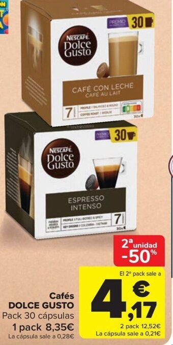 Carrefour Cafés DOLCE GUSTO oferta
