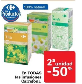Carrefour EN TODAS las infusiones Carrefour oferta