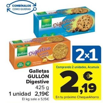 Carrefour Galletas GULLÓN Digestive oferta