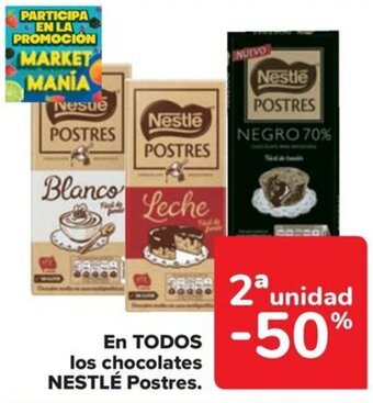 Carrefour EN TODOS los chocolates NESTLÉ Postres oferta