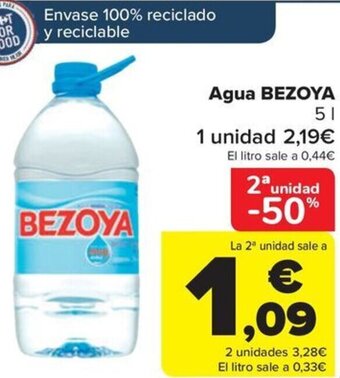 Carrefour Agua BEZOYA oferta