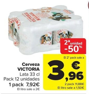 Carrefour Cerveza VICTORIA oferta