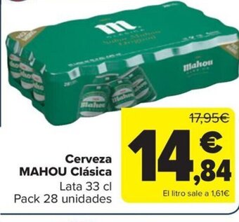 Carrefour Cerveza MAHOU Clásica oferta
