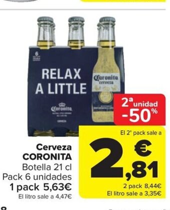 Carrefour Cerveza CORONITA oferta