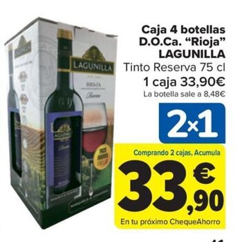 Carrefour Caja 4 botellas D.O.Ca. "Rioja" LAGUNILLA oferta