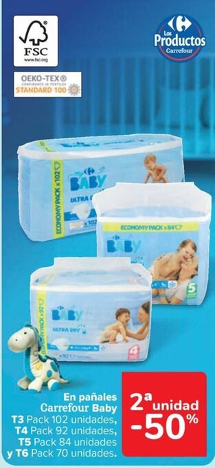 Carrefour En pañales Carrefour Baby oferta
