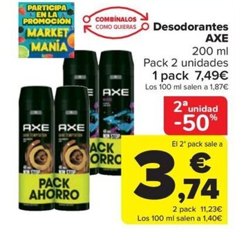 Carrefour Desodorantes AXE oferta