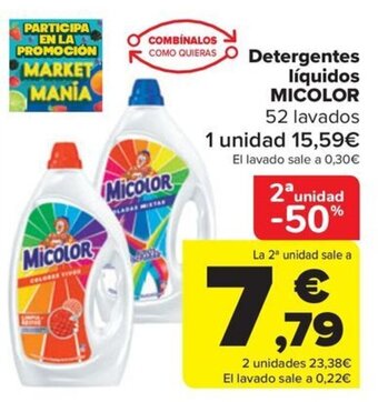 Carrefour Detergentes líquidos MICOLOR oferta