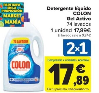 Carrefour Detergente líquido COLON Gel Activo oferta
