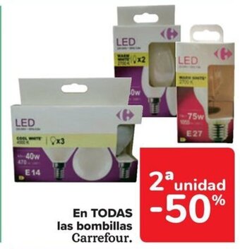Carrefour EN TODAS las bombillas Carrefour oferta