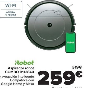 Carrefour Aspirador robot COMBO R113840 oferta