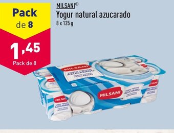 ALDI MILSANIⓇ Yogur natural azucarado oferta