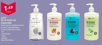 ALDI LACURAⓇ Gel de ducha con dispensador oferta