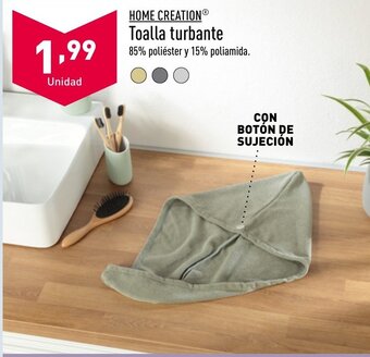 ALDI HOME CREATIONⓇ Toalla turbante oferta