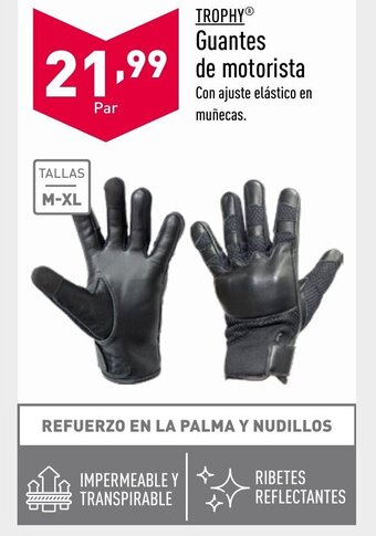 ALDI TROPHYⓇ Guantes de motorista oferta