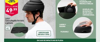 ALDI CLOSCAⓇ Casco plegable bicicleta o patinete oferta