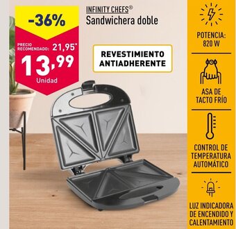 ALDI INFINITY CHEFSⓇ Sandwichera doble oferta