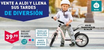 ALDI MUNDO DIVER®Ⓡ Bicicleta sin pedales oferta