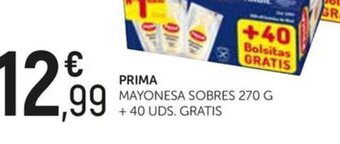 Comerco Cash & Carry PRIMA MAYONESA SOBRES 270 G +40 UDS. GRATIS oferta