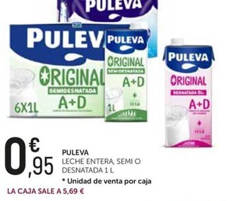Comerco Cash & Carry PULEVA LECHE ENTERA, SEMI O DESNATADA 1 L oferta