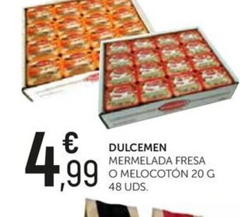 Comerco Cash & Carry DULCEMEN MERMELADA FRESA O MELOCOTÓN 20 G 48 UDS. oferta
