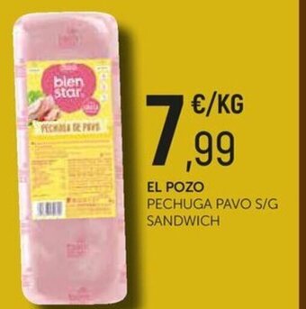 Comerco Cash & Carry EL POZO PECHUGA PAVO S/G SANDWICH oferta
