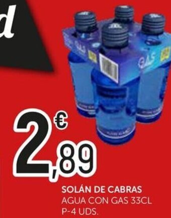 Comerco Cash & Carry SOLÁN DE CABRAS AGUA CON GAS 33CL P-4 UDS. oferta