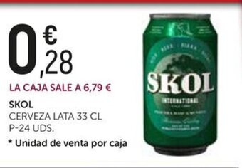 Comerco Cash & Carry SKOL CERVEZA LATA 33 CL oferta