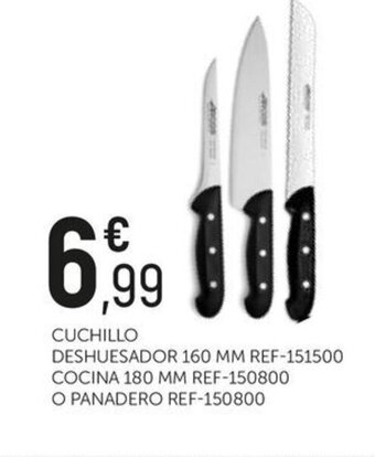 Comerco Cash & Carry CUCHILLO DESHUESADOR 160 MM REF-151500 COCINA 180 MM REF-150800 O PANADERO REF-150800 oferta