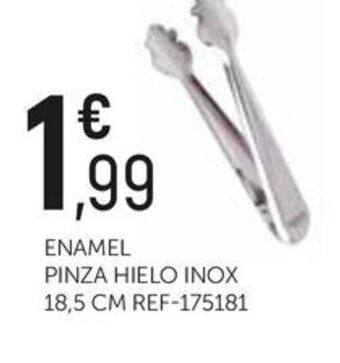 Comerco Cash & Carry ENAMEL PINZA HIELO INOX 18,5 CM REF-175181 oferta