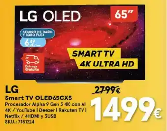 Worten Lg Smart Tv Oled65cx5 oferta