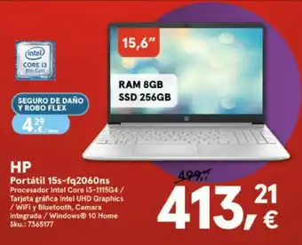 Worten Hp Portátil 15-sfq2060ns oferta